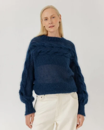 Jūra Silk Mohair Sweater by The Knotty Ones on curated-crowd.com