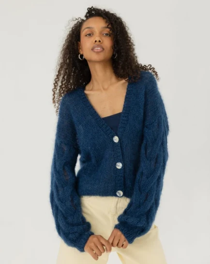 Pagunda Silk & Mohair Cardigan by The Knotty Ones on curated-crowd.com