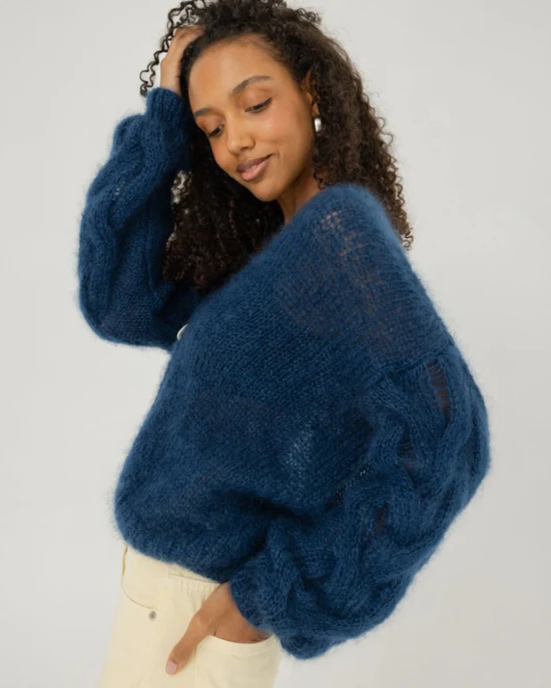 Pagunda Silk & Mohair Cardigan by The Knotty Ones on curated-crowd.com