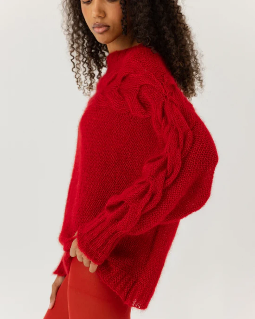 Jūra Handmade Silk & Mohair Sweater by The Knotty Ones on curated-crowd.com