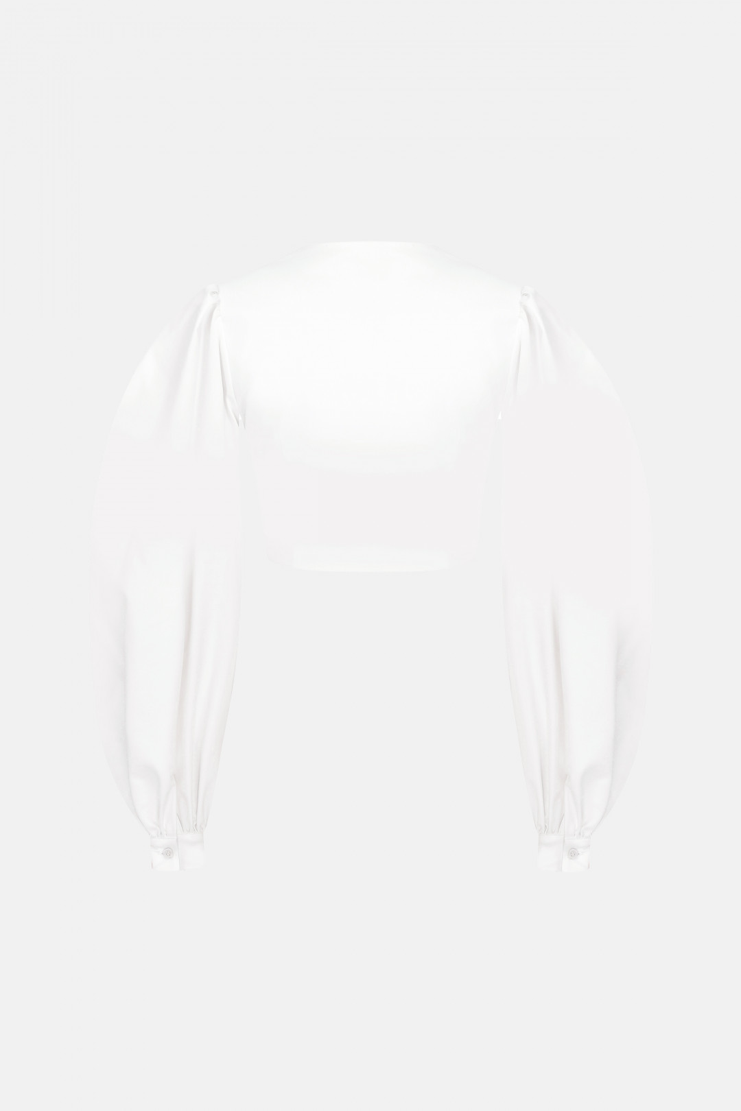 KIKI BALOON SHIRT / WHITE by NAIA on curated-crowd.com