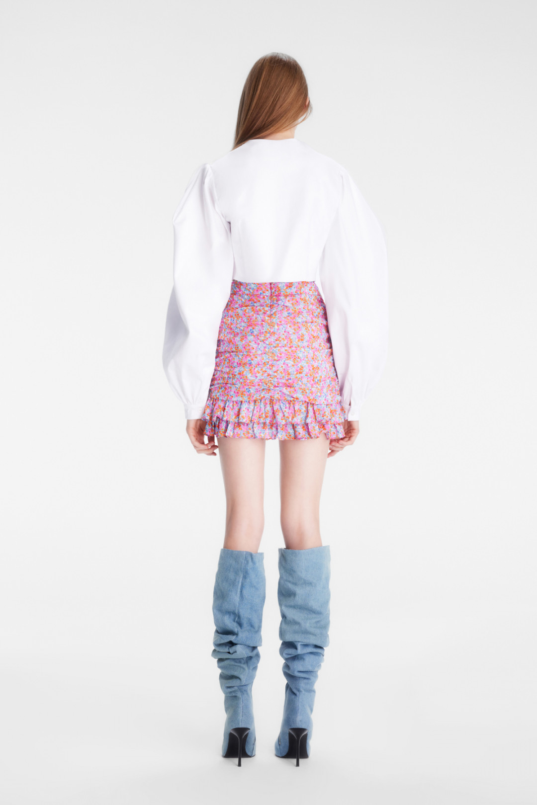 KIKI BALOON SHIRT / WHITE by NAIA on curated-crowd.com