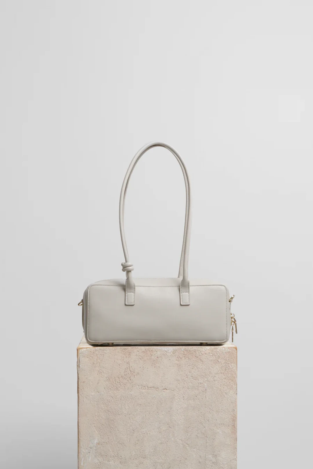 Small Work Bag in Dirty White Leather by Folklore on curated-crowd.com