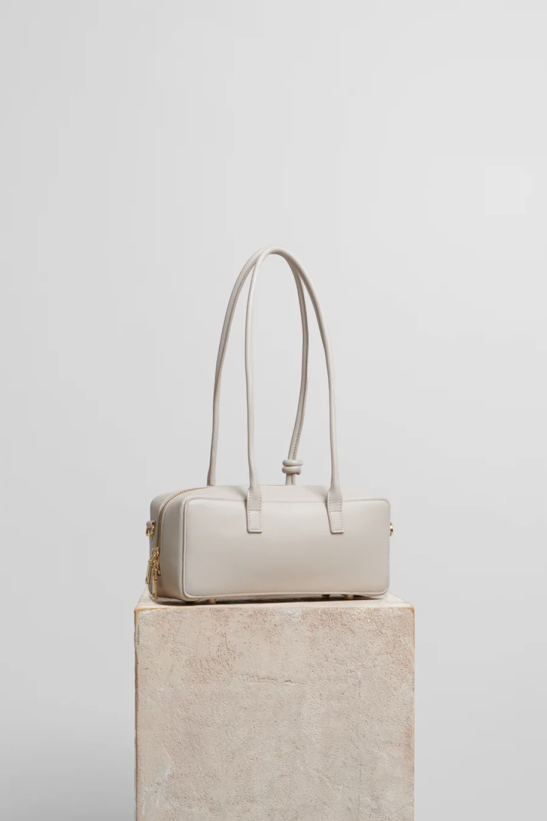 Small Work Bag in Dirty White Leather by Folklore on curated-crowd.com