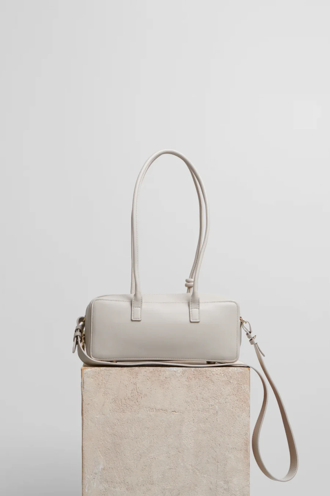 Small Work Bag in Dirty White Leather by Folklore on curated-crowd.com