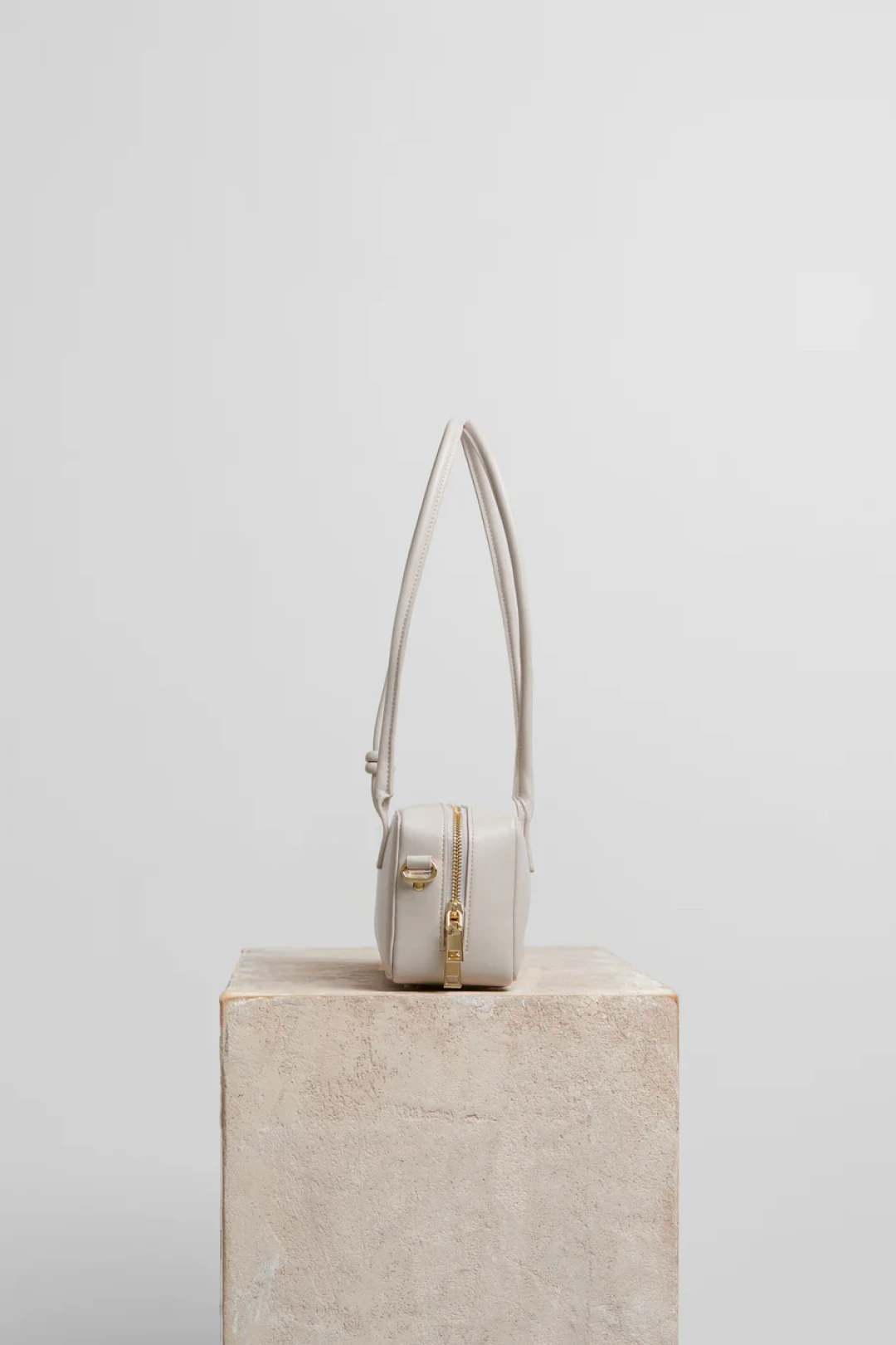 Small Work Bag in Dirty White Leather by Folklore on curated-crowd.com