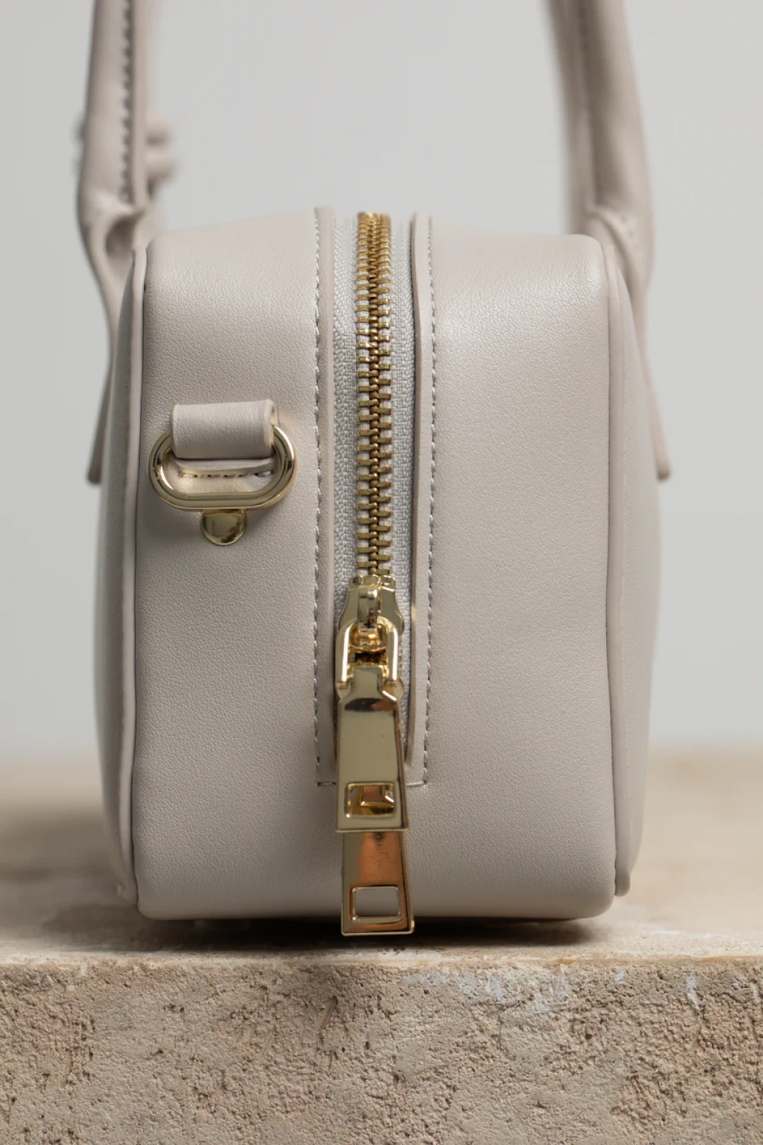 Small Work Bag in Dirty White Leather by Folklore on curated-crowd.com