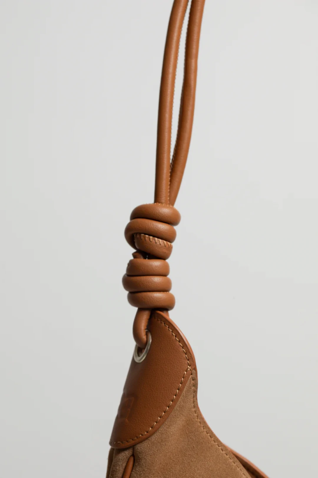 Boho Bag Small in Beige Suede by Folklore on curated-crowd.com