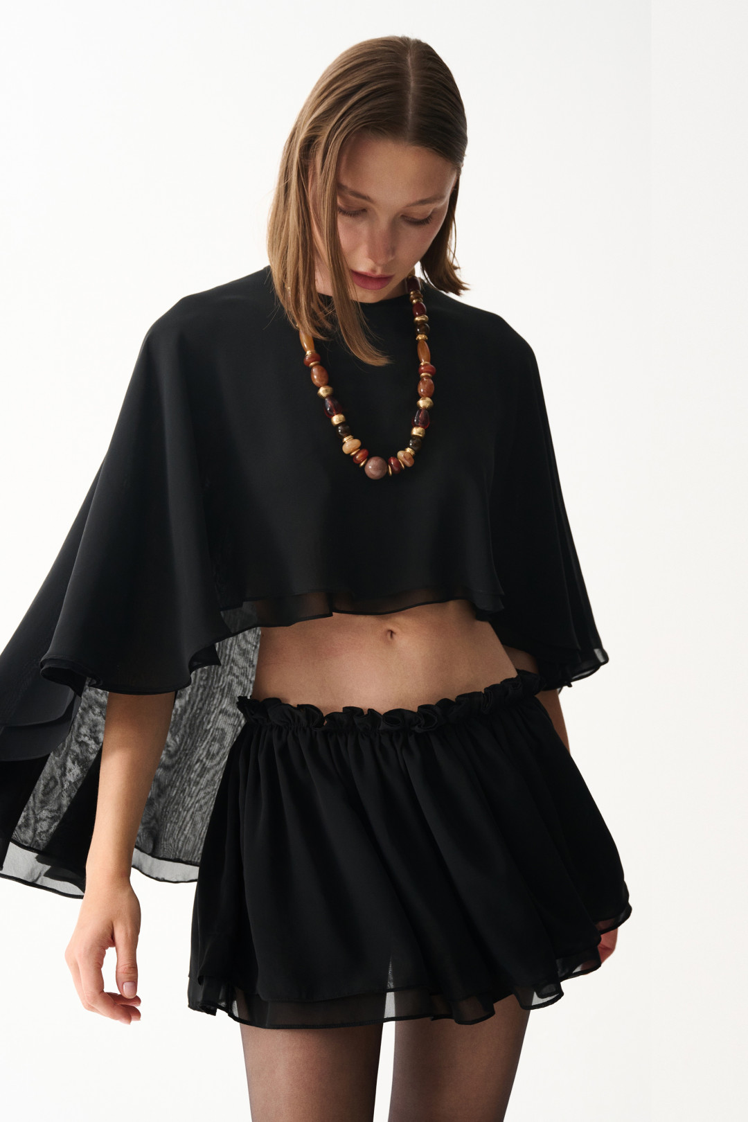 HEAVEN CAPE / BLACK by NAIA on curated-crowd.com