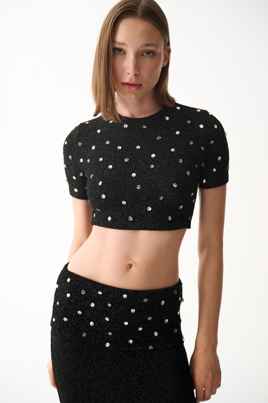 LENA BLOUSE / BLACK STONED by NAIA on curated-crowd.com