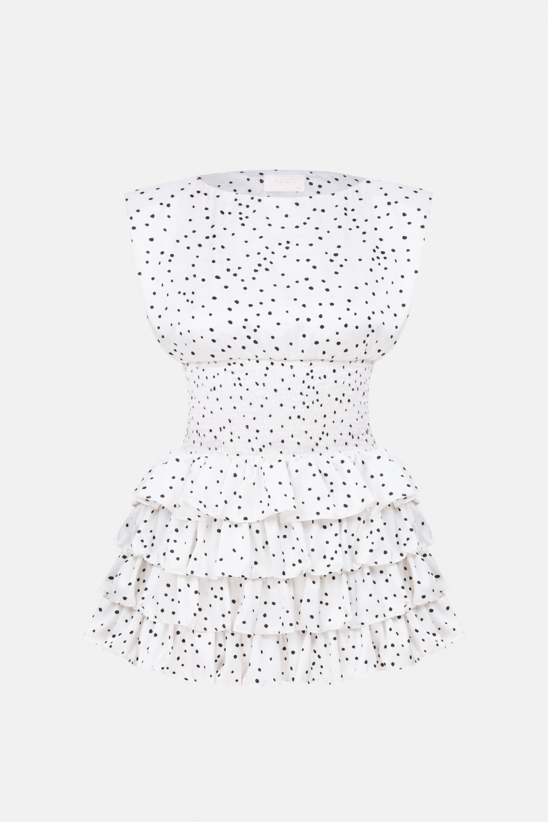 COCO DRESS / WHITE POLKA DOT by NAIA on curated-crowd.com