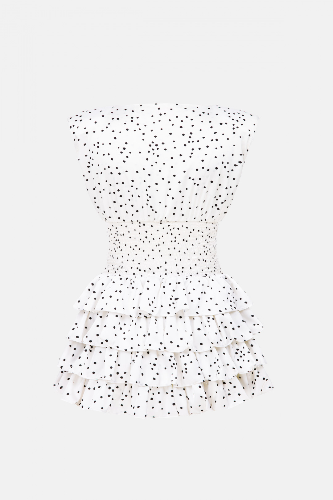 COCO DRESS / WHITE POLKA DOT by NAIA on curated-crowd.com