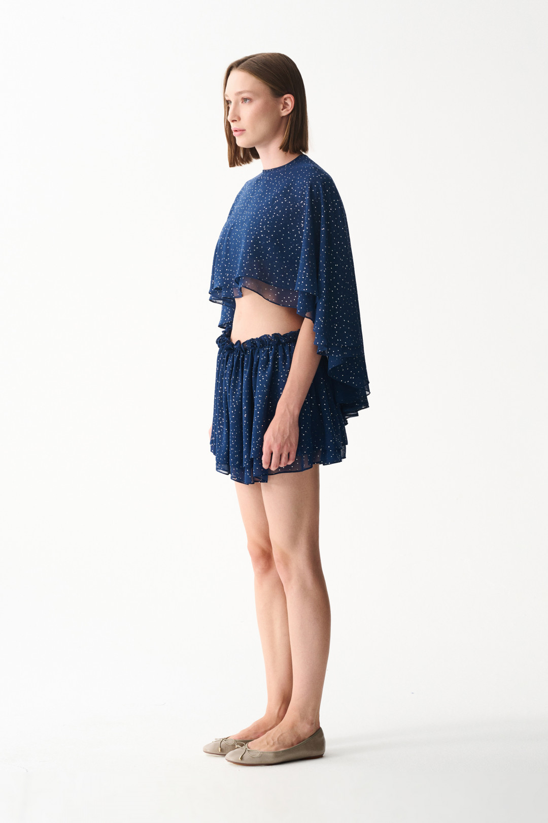 HEAVEN CAPE / SHINY NAVY BLUE by NAIA on curated-crowd.com