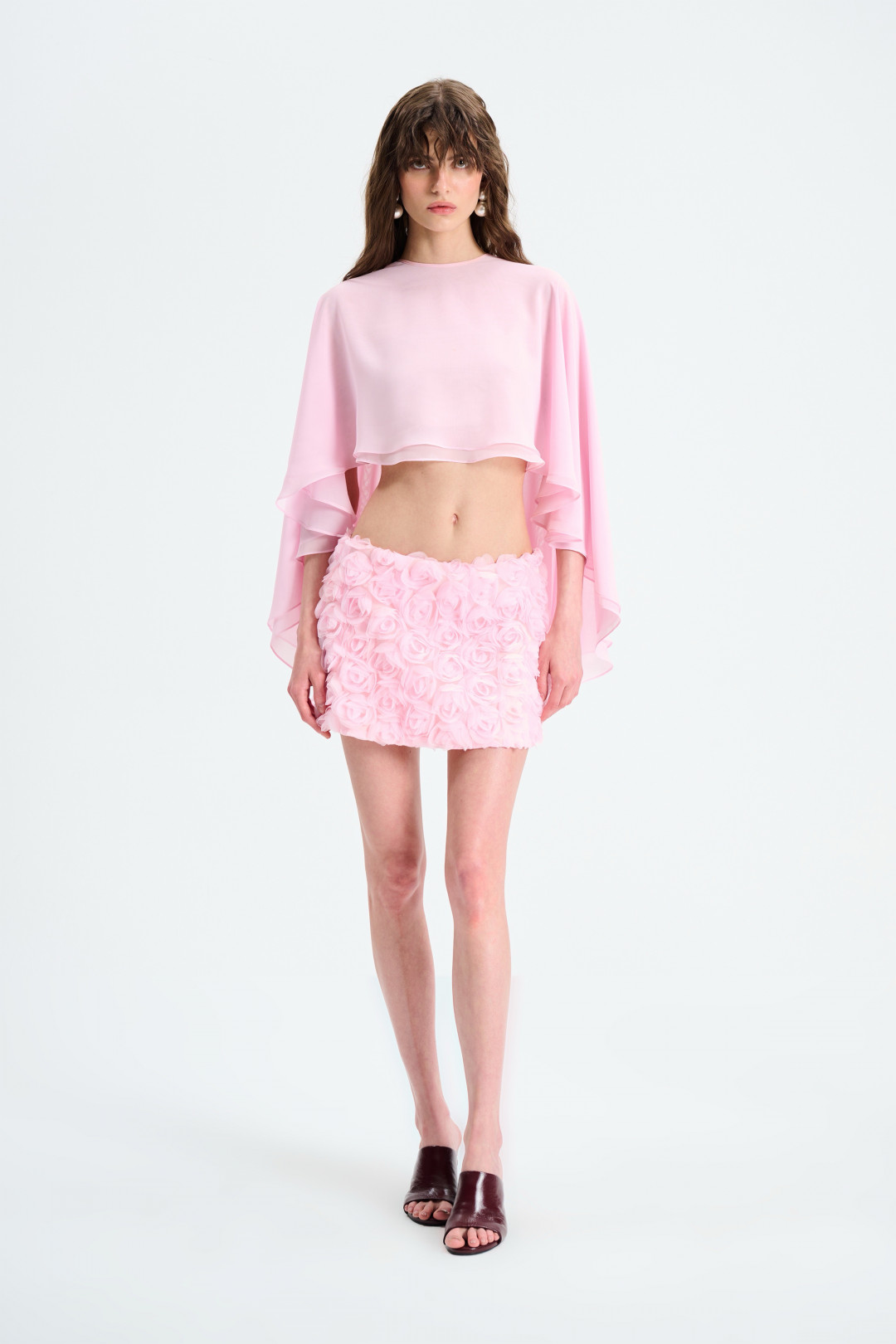 BLUSH CAPE / PINK by NAIA on curated-crowd.com
