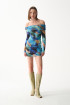 MARIMAR DRESS / BLUE PATTERNED by NAIA on curated-crowd.com