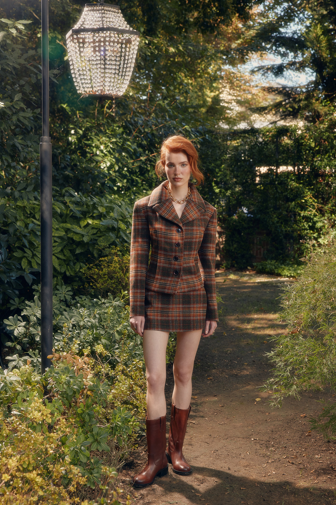 NANCY JACKET / BROWN PLAID by NAIA on curated-crowd.com