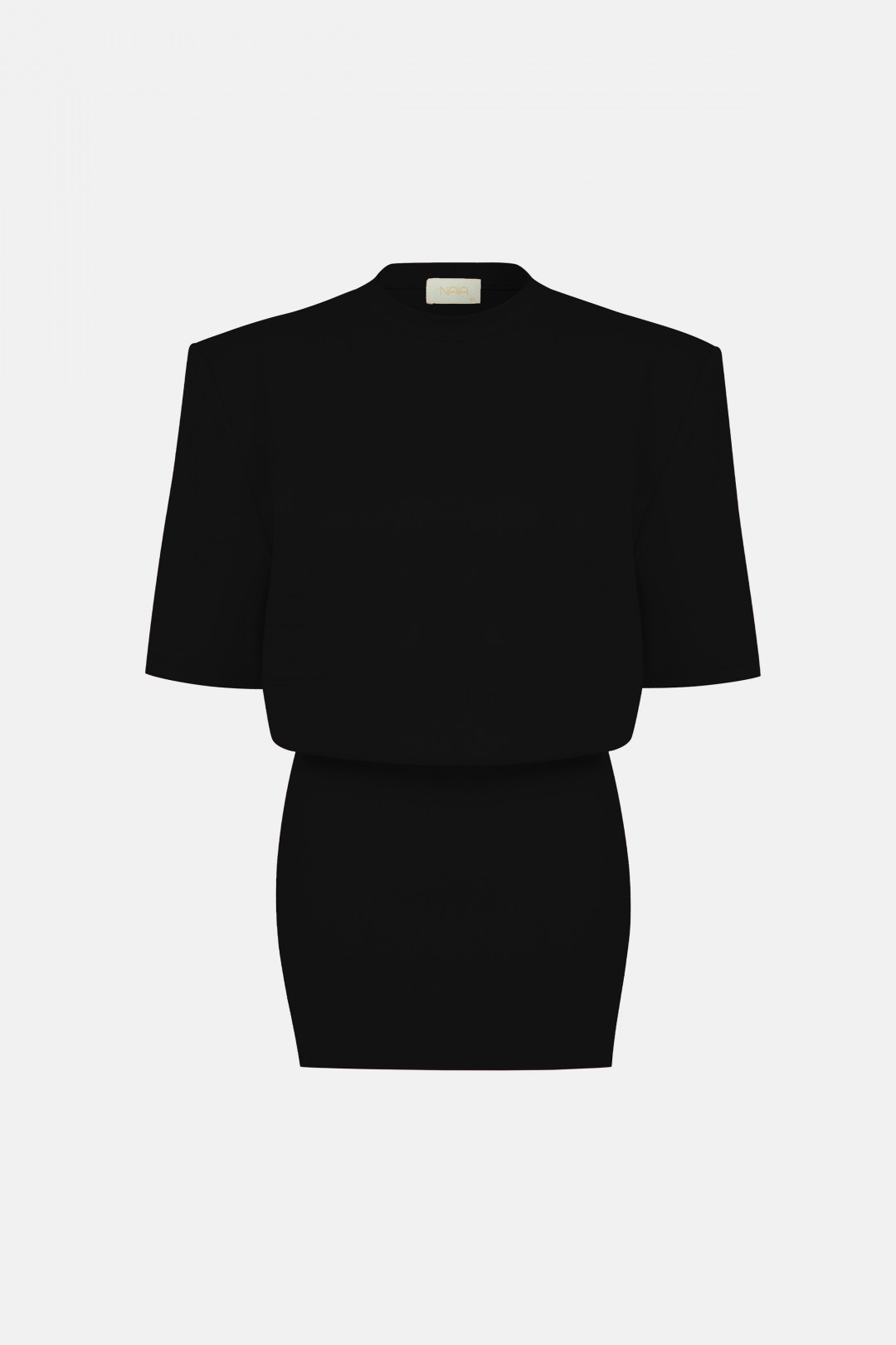 MIU T-SHIRT DRESS / BLACK by NAIA on curated-crowd.com