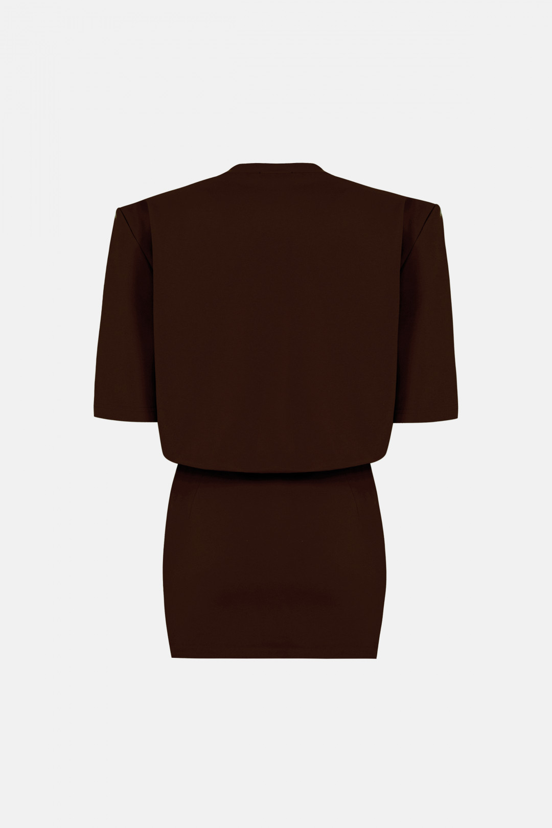 MIU T-SHIRT DRESS / BROWN by NAIA on curated-crowd.com