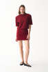MIU T-SHIRT DRESS / MAROON by NAIA on curated-crowd.com