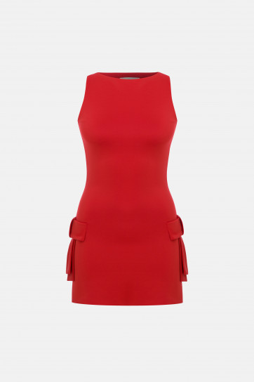 ODETTE MINI DRESS / RED by NAIA on curated-crowd.com