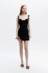 WILD ROSE DRESS / BLACK by NAIA on curated-crowd.com