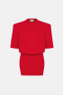 MIU T-SHIRT DRESS / RED by NAIA on curated-crowd.com