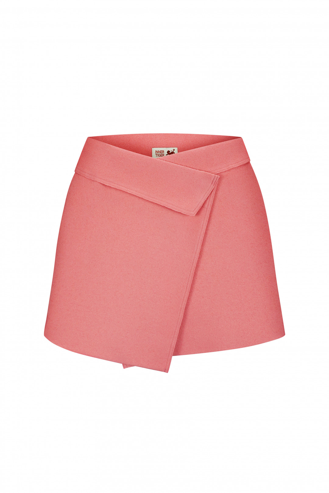 Wool Pink Skirt by Inner Tiger on curated-crowd.com