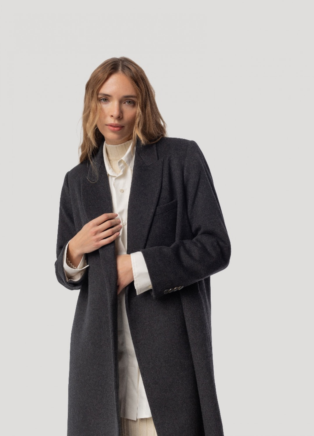 Timeless Cashmere Coat by Inner Tiger on curated-crowd.com
