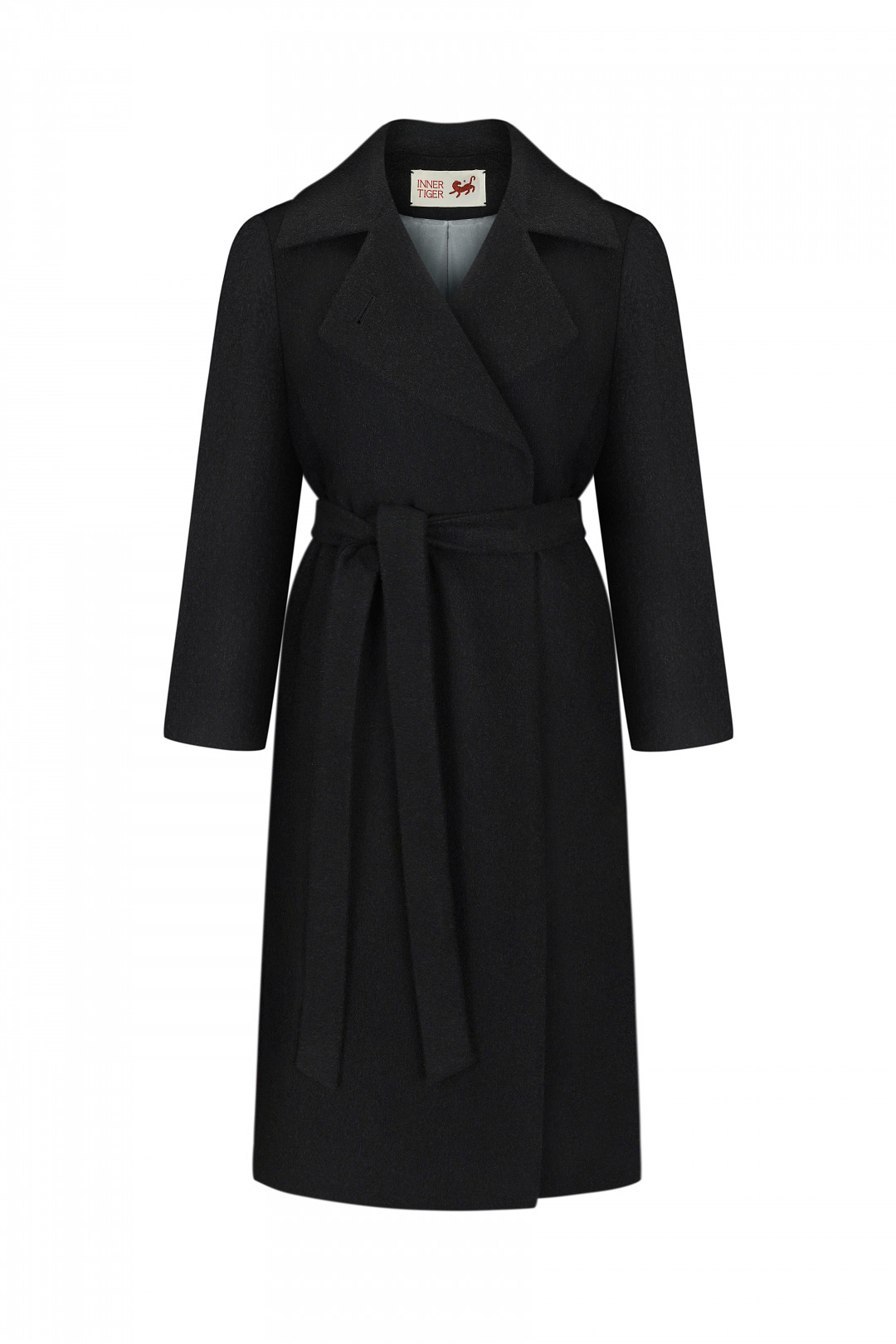 Cashmere Soft Belt Coat by Inner Tiger on curated-crowd.com