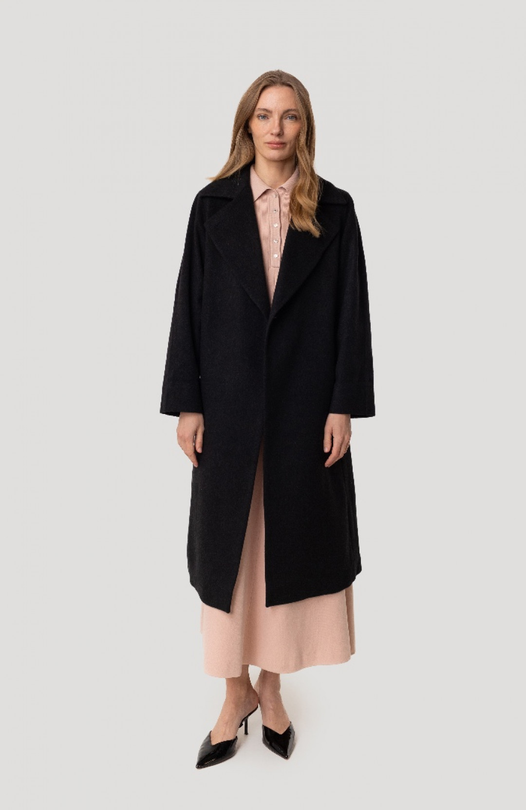 Cashmere Soft Belt Coat by Inner Tiger on curated-crowd.com