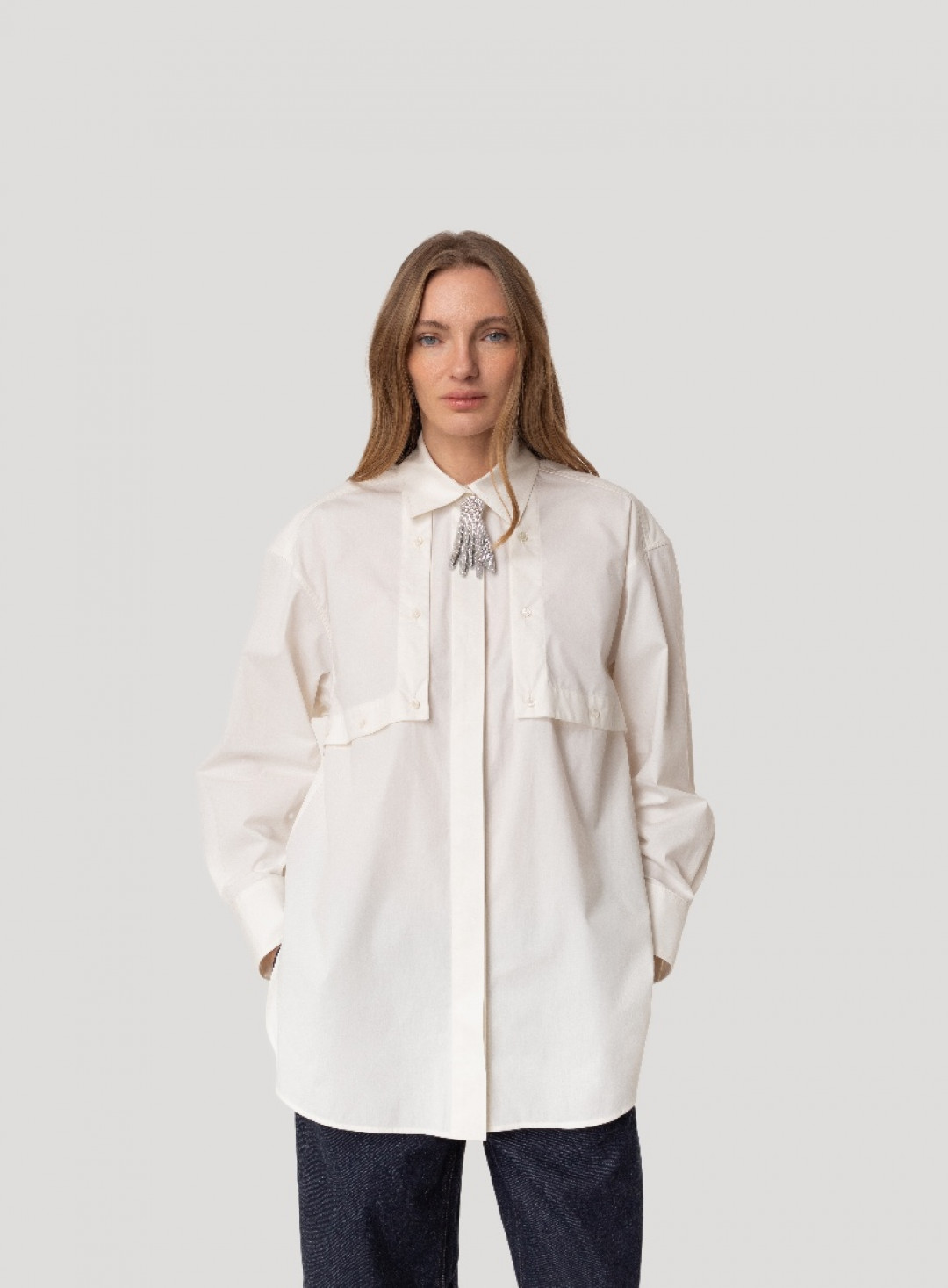 Trenchcoat Poplin Shirt by Inner Tiger on curated-crowd.com