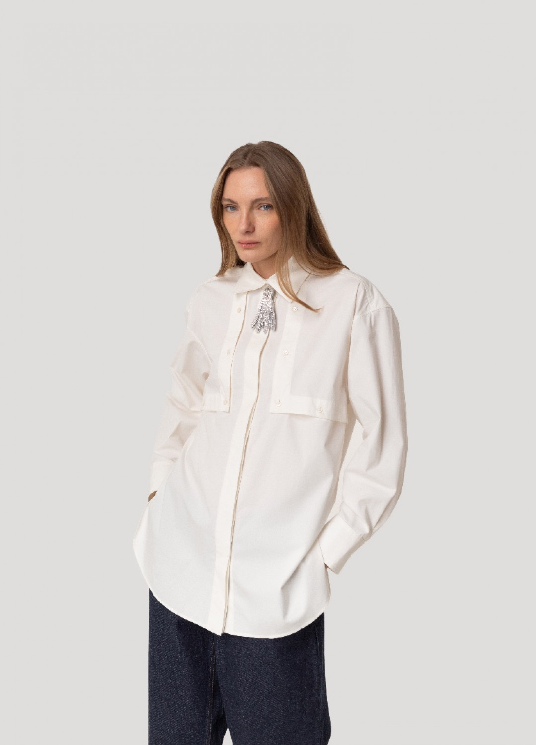 Trenchcoat Poplin Shirt by Inner Tiger on curated-crowd.com