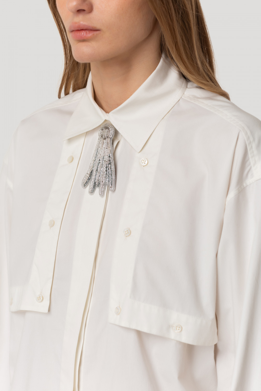 Trenchcoat Poplin Shirt by Inner Tiger on curated-crowd.com