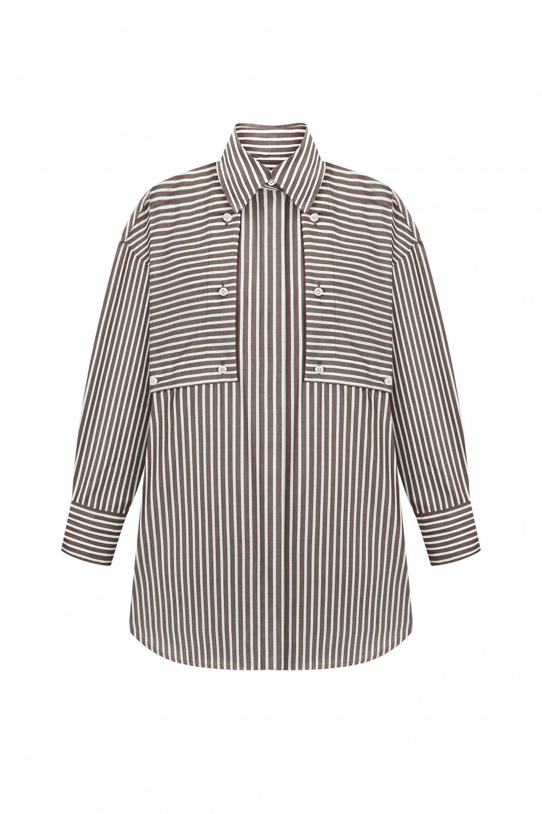 Flap Pocket Poplin Shirt by Inner Tiger on curated-crowd.com