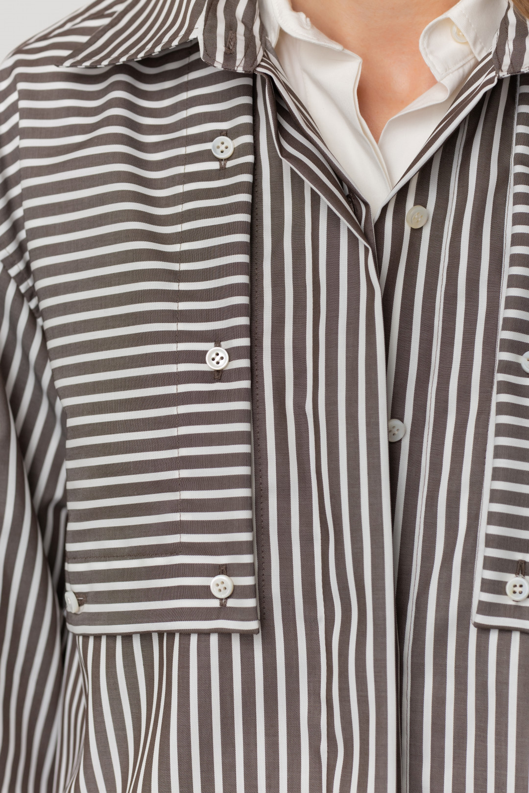 Flap Pocket Poplin Shirt by Inner Tiger on curated-crowd.com