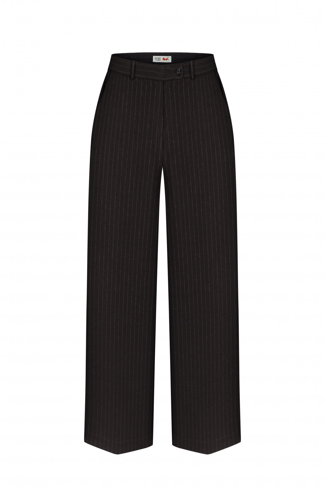 Classic Wide Suit Trousers by Inner Tiger on curated-crowd.com