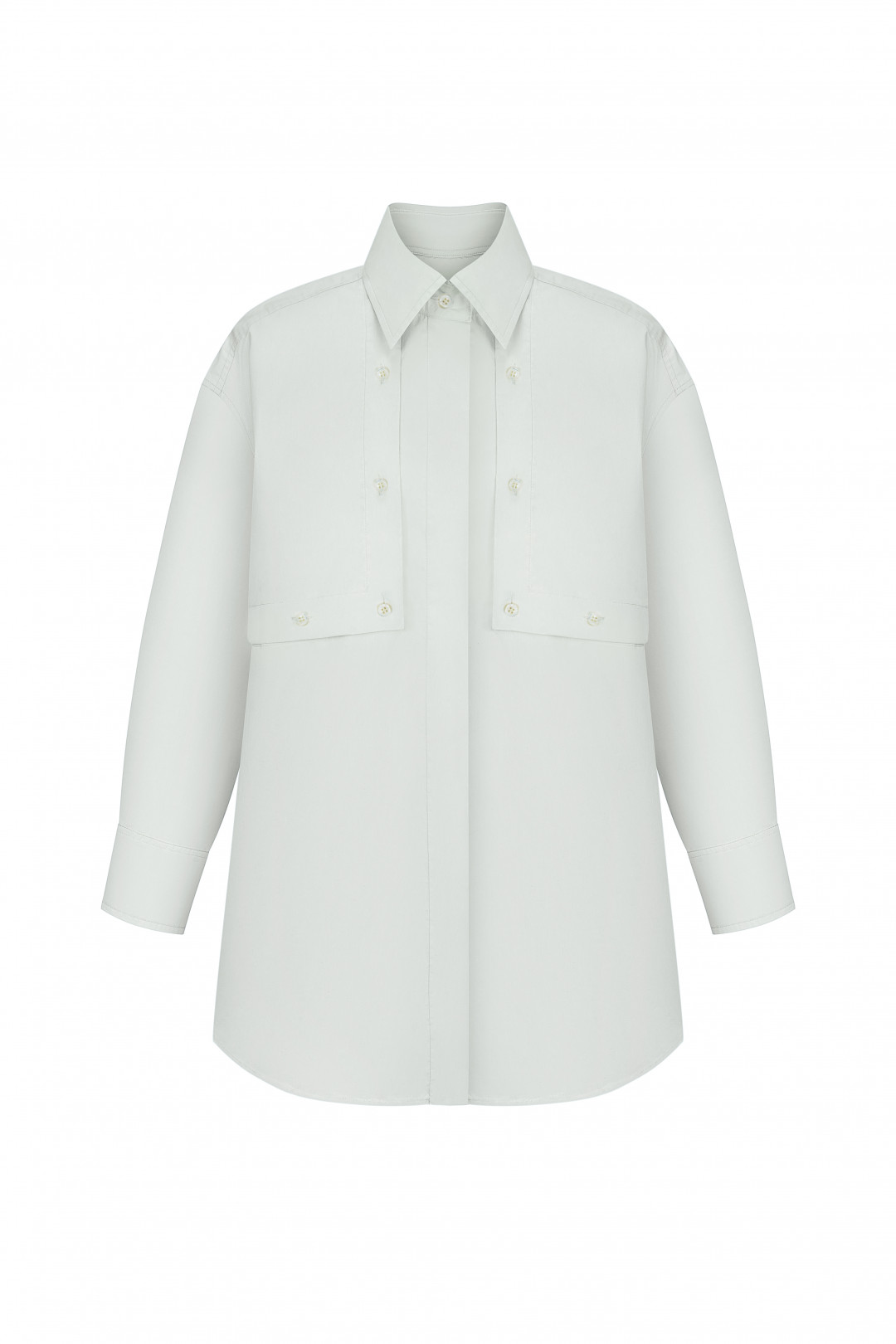 Trenchcoat Poplin Shirt by Inner Tiger on curated-crowd.com