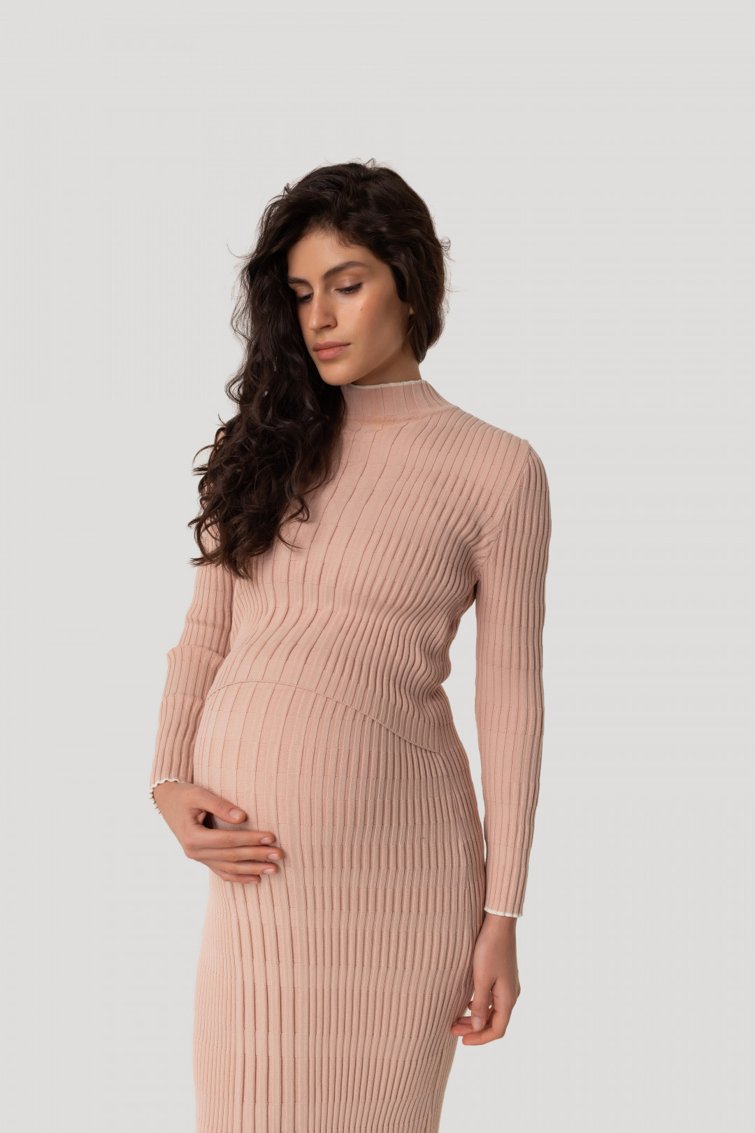 Vertical Knitwear Dress by Inner Tiger on curated-crowd.com