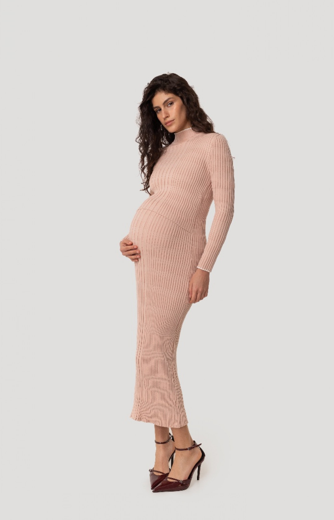 Vertical Knitwear Dress by Inner Tiger on curated-crowd.com