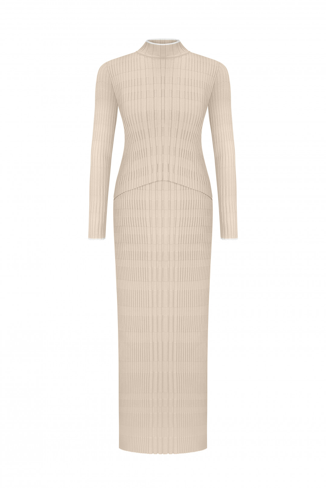 Vertical Knitwear Dress by Inner Tiger on curated-crowd.com