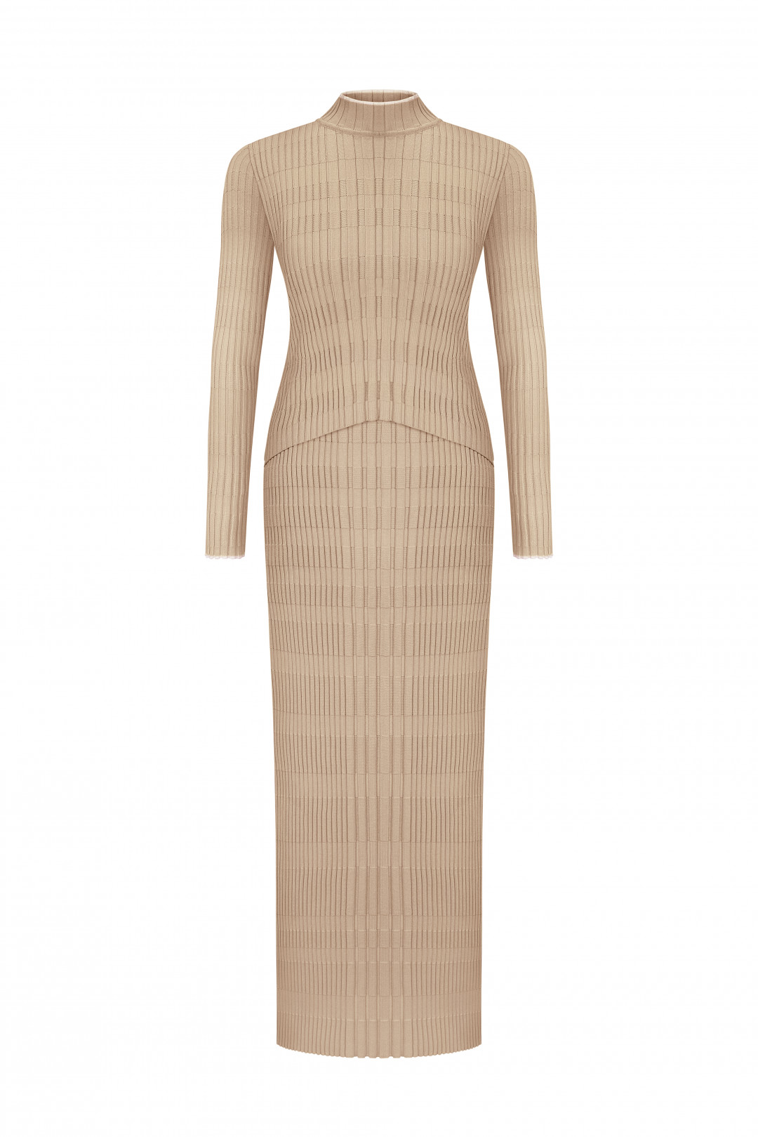 Vertical Knitwear Dress by Inner Tiger on curated-crowd.com