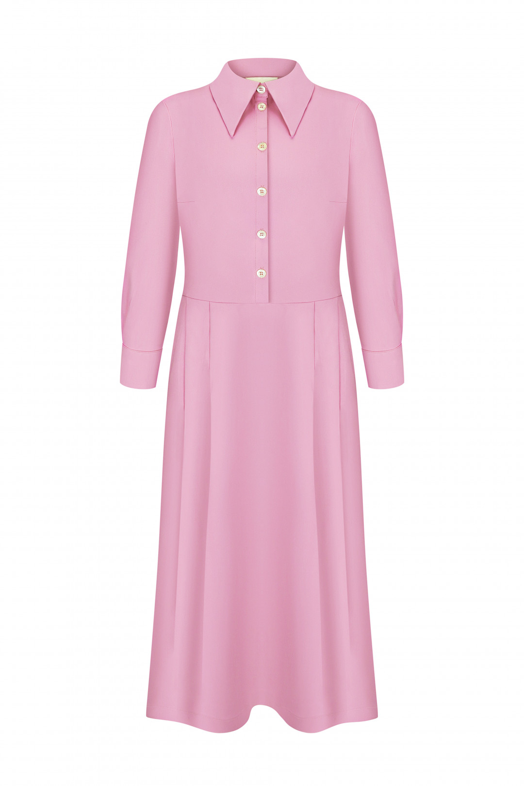 Powder Pink Dress by Inner Tiger on curated-crowd.com