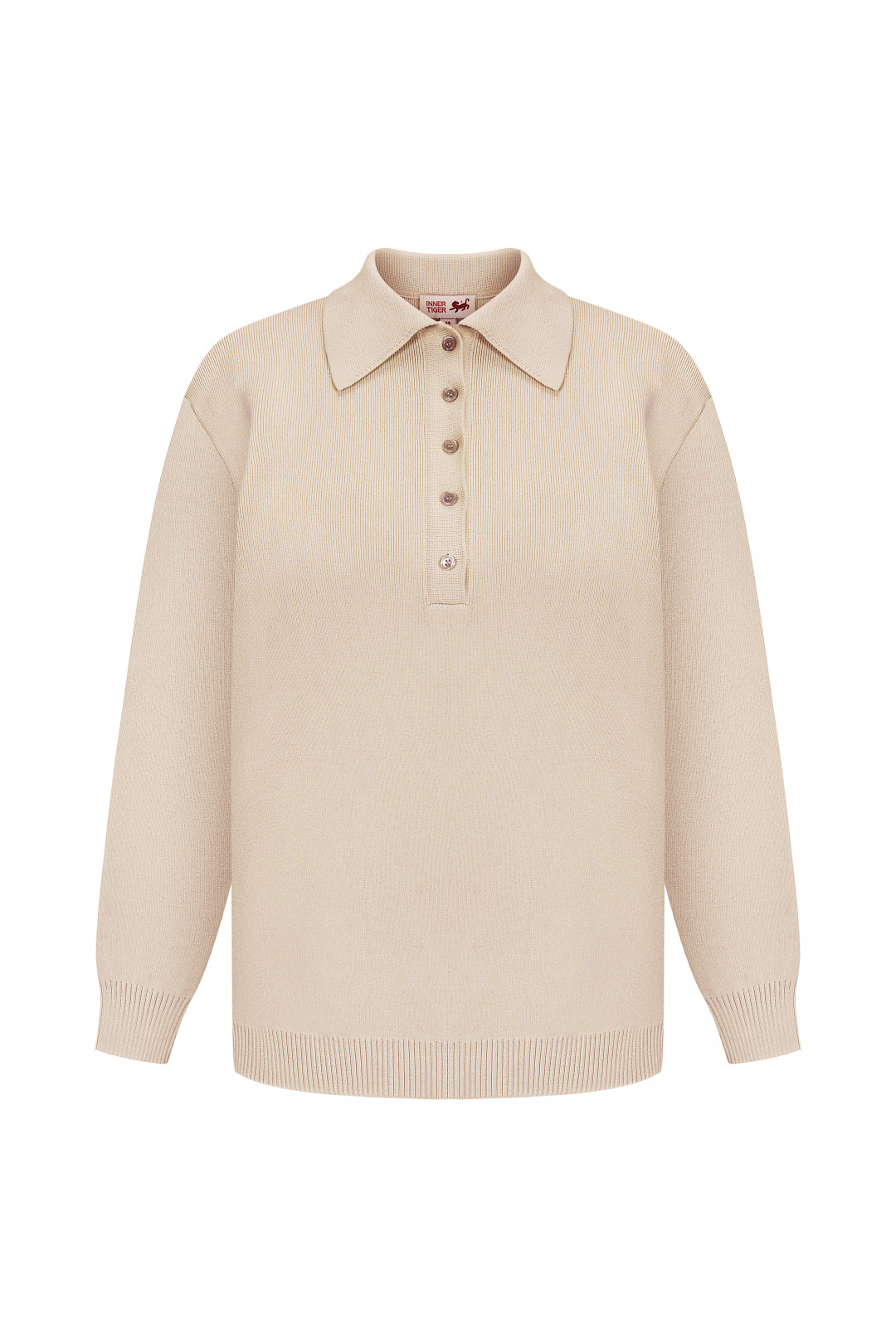 Comfort Fit Polo Sweater by Inner Tiger on curated-crowd.com