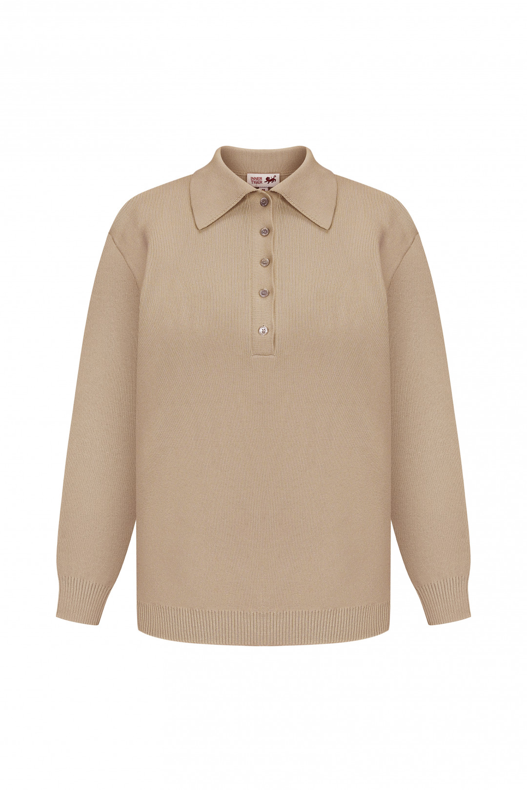 Comfort Fit Polo Sweater by Inner Tiger on curated-crowd.com