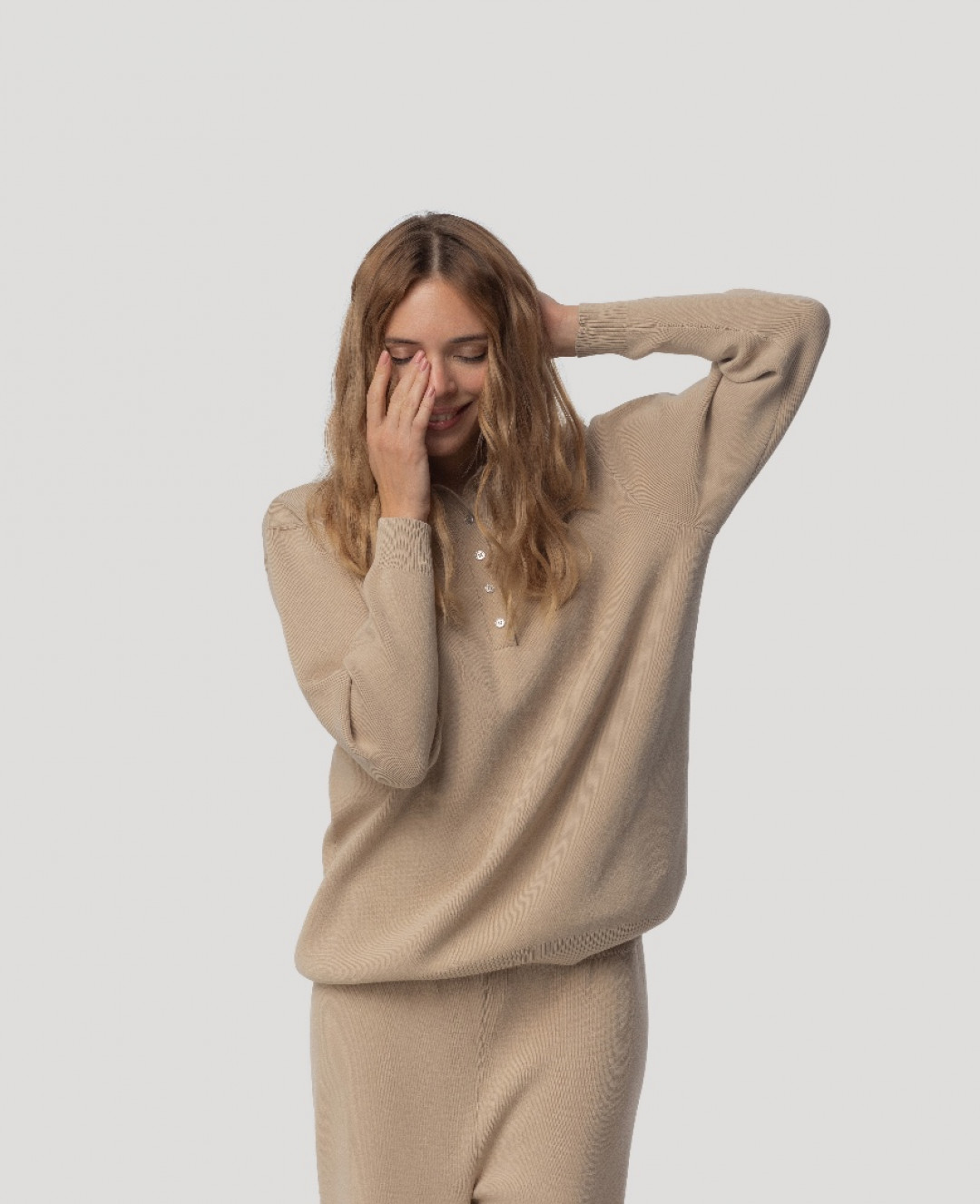 Comfort Fit Polo Sweater by Inner Tiger on curated-crowd.com