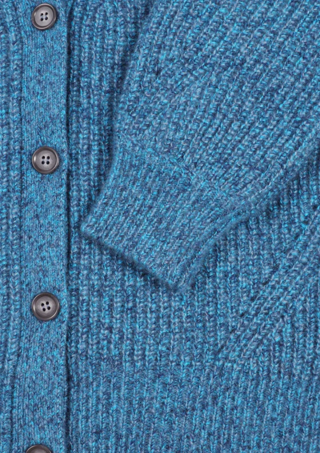 Silk and Cashmere Boyfriend Cardigan in Bonito Blue by LOOP Cashmere on curated-crowd.com