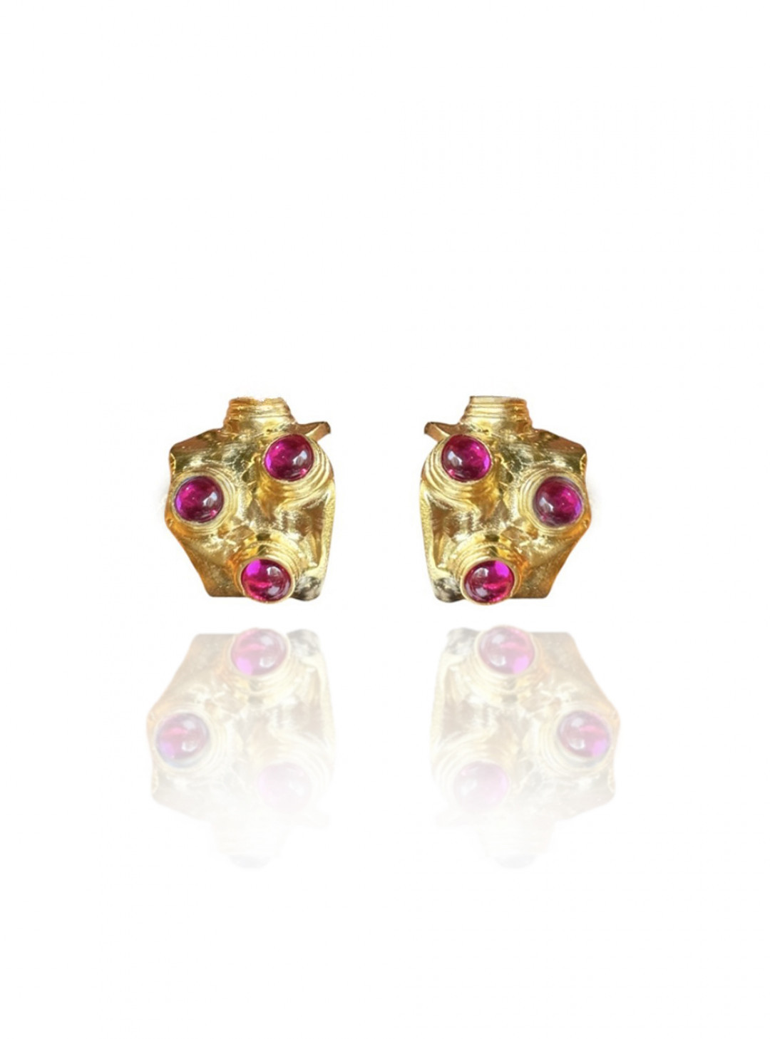 Stone Earrings Ruby by Jessica K on curated-crowd.com