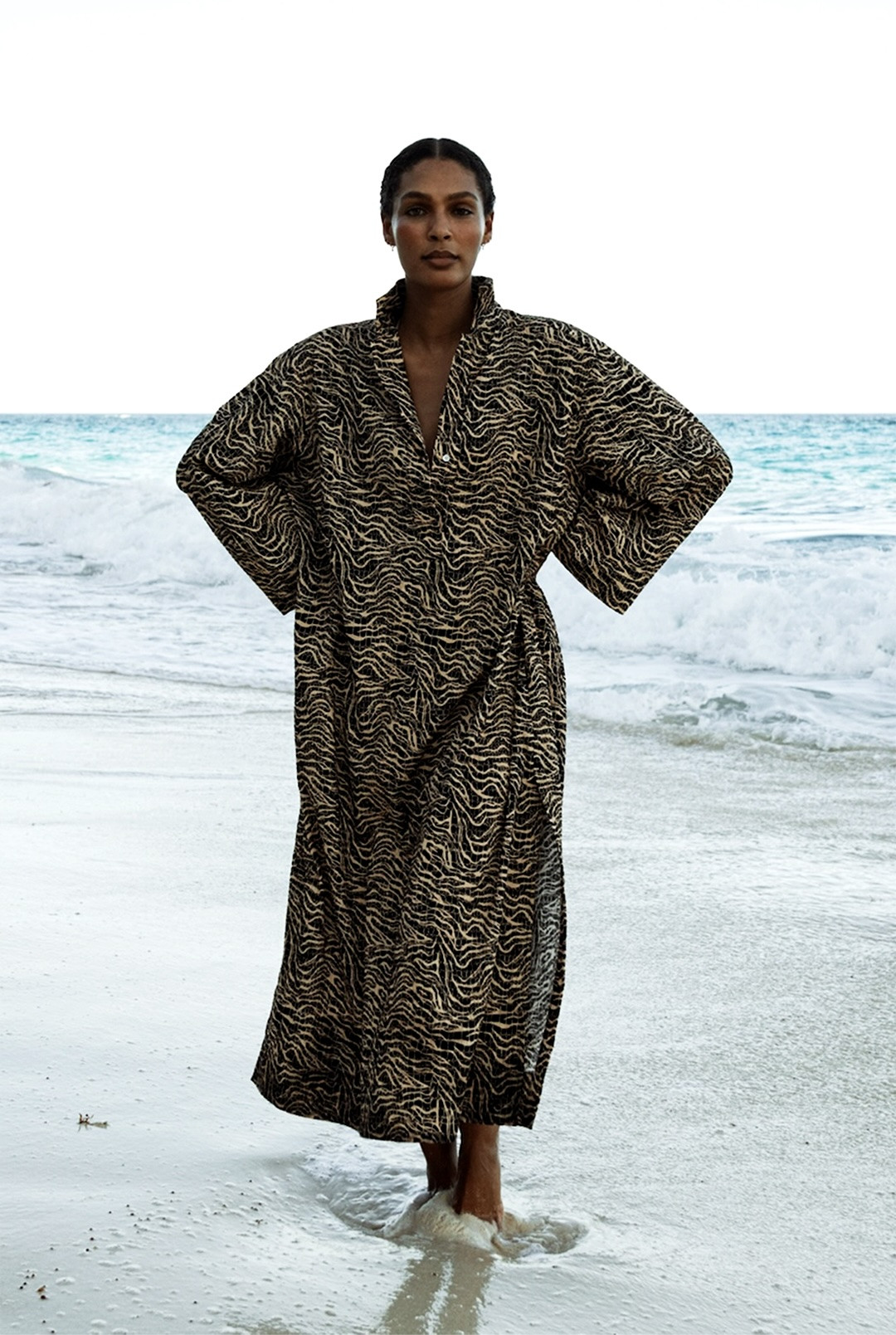 Saint Caftan in Animal Waves by Saint Holiday on curated-crowd.com