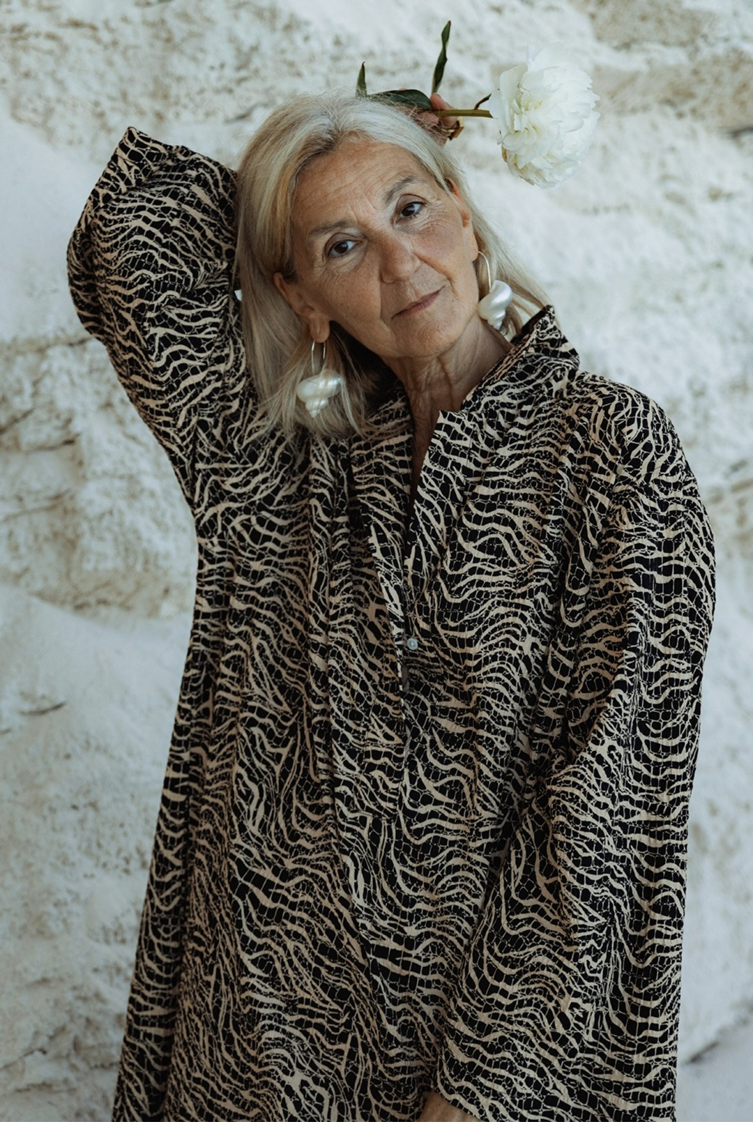 Saint Caftan in Animal Waves by Saint Holiday on curated-crowd.com