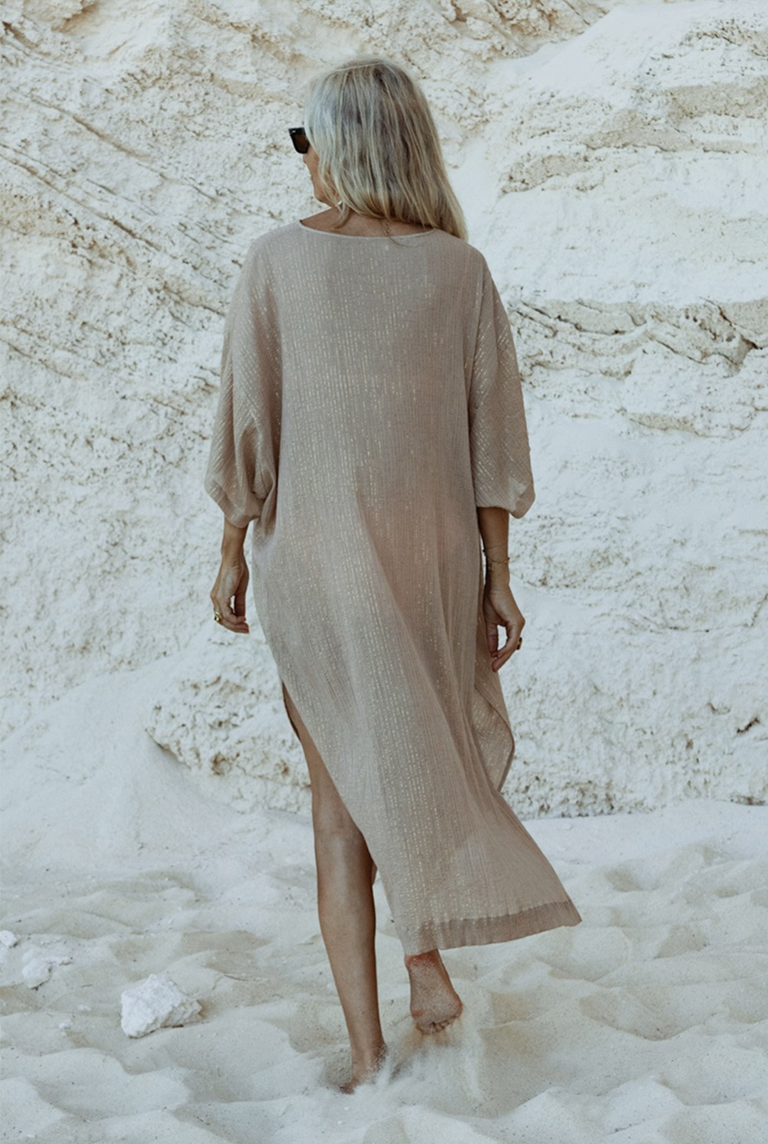 South Road Caftan in Drift by Saint Holiday on curated-crowd.com